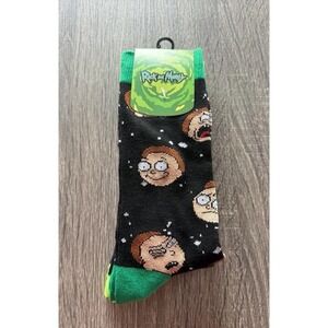 Pack of 2 Rick and Morty Socks Mens 8-12 Adult Swim NWT